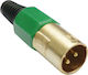 Muzik 10789 Ștecher XLR masculin Verde (10789)