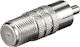 Edision Μετατροπέας F-Connector female σε RCA male Ασημί 1τμχ 24-00-0006