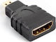Lanberg Μετατροπέας HDMI female σε micro HDMI male 1τμχ AD-0015-BK