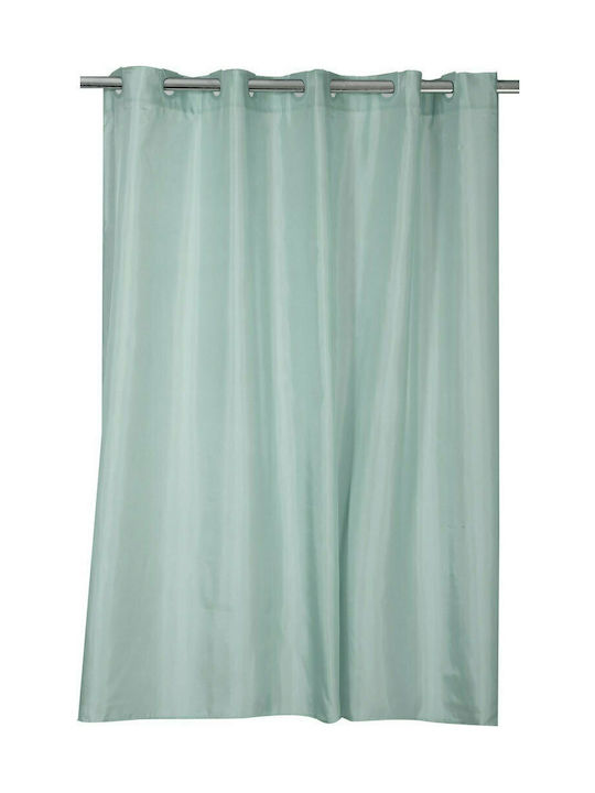 Nef-Nef Shower Shower Curtain Fabric with Hooks 180x180cm Mint 011825