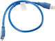 Lanberg Regular USB 3.0 to micro USB Cable Μπλε 0.5m CA-US3M-10CC-0005-B 1τμχ