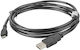 Lanberg Regular USB 2.0 to micro USB Cable Μαύρο 1.8m CA-USBM-10CC-0018-BK 1τμχ