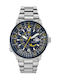 Citizen Promaster Nighthawk Часовник Хронограф Eco - Drive с сребърен Метална верижка