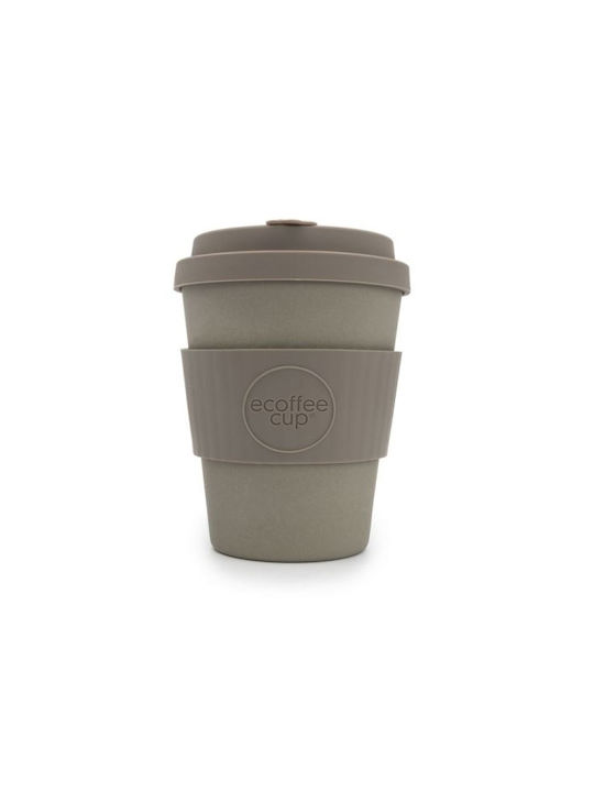 Ecoffee Cup Molto Grigio Bamboo Cup with Lid Gray 340ml