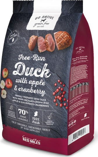 Connoly's Red Mills Go Native Free Run 4kg Dry Food Grain-Free & Gluten-Free for Adult Dogs with Duck