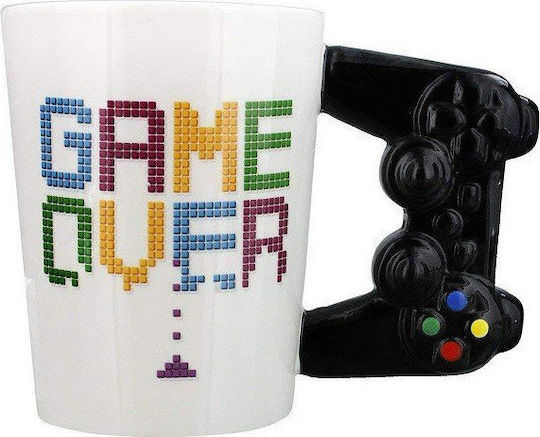 I-Total "Game Over" Τηλεχειριστήριο Κούπα Κεραμική Λευκή 380ml I-Total "Game Over" Τηλεχειριστήριο Κούπα Κεραμική Λευκή 380ml