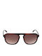 Oozoo Men's Sunglasses with Burgundy Tartaruga Plastic Frame OSG009-C5