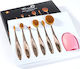 London Pride Cosmetics Make-up Pinsel Set aus Synthetischer Borste 6 Stück