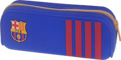 Diakakis 0170674 Barcelona Pencil Case Barrel with 1 Compartment Blue