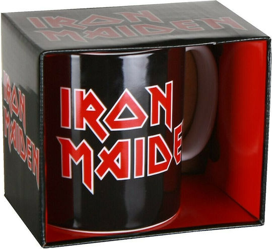 Global Iron Maiden Logo Becher Keramik Schwarz 320ml Global Iron Maiden Logo Becher Keramik Schwarz 320ml