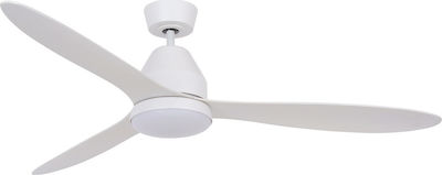 Lucci Air Whitehaven DC 213043 Ceiling Fan 143cm with Light and Remote Control White