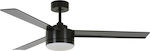 Bayside Lagoon 80213033 Deckenventilator 132cm mit Licht und Fernbedienung Schwarz