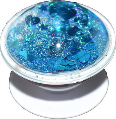 Air Bag PopSocket Mε Υγρή Χρυσόσκονη Μπλε - Skroutz.gr
