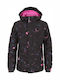 Dazzle Ski Snowboard Waterproof Kids Sports Coat Long Hooded Red