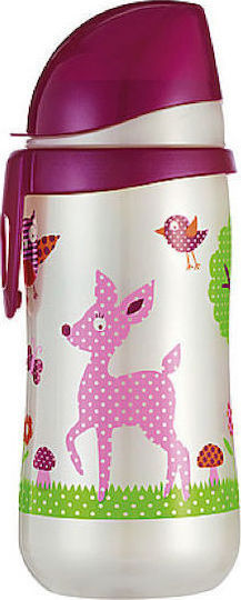 Nip Educational Sippy Cup Plastic Purple for 12m+m+ 330ml 752