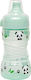 Nip Lern-Wasserflasche Panda Lern-Trinkflasche Kunststoff Grün für 9m+m+ 260ml 754