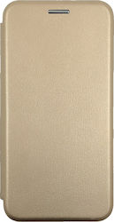 Forcell Synthetic Leather Book Gold (Galaxy S10+)