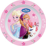 Baby Food Plate Frozen Summer made of Plastic Pink