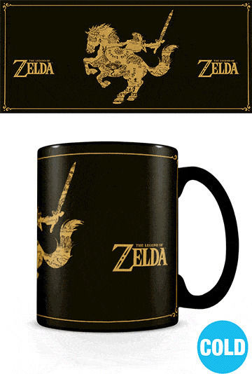 Pyramid International Legend Of Zelda Map Heat Change Ceramic Black Mug 315ml