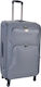 Ankor Large Travel Suitcase Fabric Gray with 4 Wheels Height 70cm.