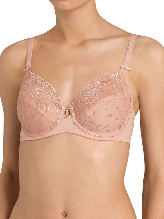 Modern Splendour W 3D Beige Σουτιέν ohne Polsterung mit Bügel