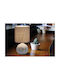 Trio Lighting Κεραμικό Πορτατίφ για Ντουί E14 με Μπεζ Καπέλο και Βάση