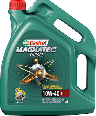 Castrol Ημισυνθετικό Λάδι Αυτοκινήτου Magnatec Diesel 10W-40 B4 για κινητήρες Diesel 4lt