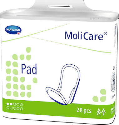 Hartmann Molicare Pads Mini Unisex Incontinence Pad Light Flow 2 Drops 28pcs