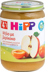 Hipp Плодов крем Apple with Apricot без глутен за 4m+ 190гр