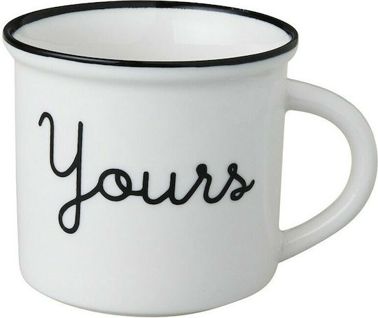 Dutch Rose Yours-Mine Keramiktasse Weiß 330ml