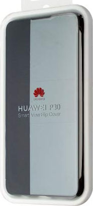 Huawei SMART VIEW Buchen Sie Synthetisches Leder Schwarz (Huawei P30)