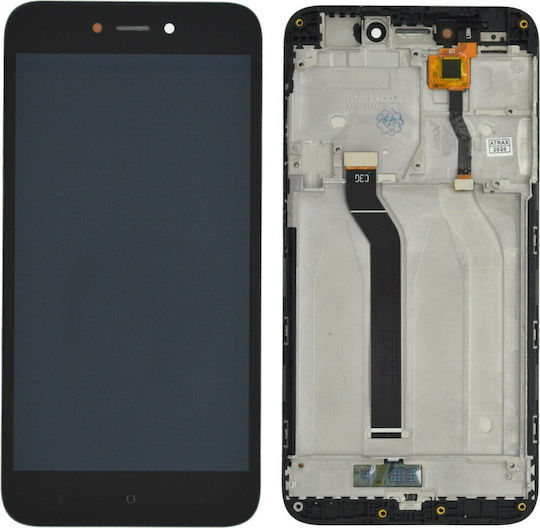 Screen with Touch Mechanism and Frame for Redmi 5A (Black)