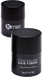 Kmax Milano Hair Building Fibers with Keratin Hair Fibers Travel Μαύρο 5gr