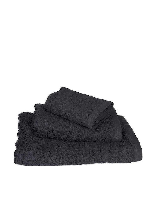 Le Blanc 3pc Bath Towel Set Πεννιέ Black Weight 500gr/m²