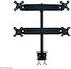 Newstar Stand Desk Mounted for 4 Monitors up to 30" with Arm (FPMA-D700D4)