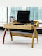 Schreibtisch Holz Braun 120x60x84cm