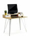 Secretary Desk Wooden Coffee with Metal Legs 100x60x87cm
