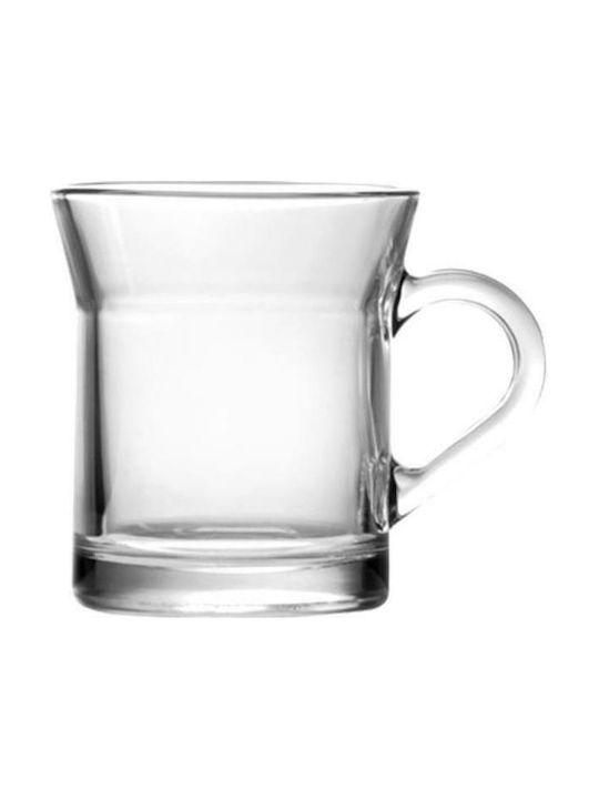 Uniglass Set Căni Maro De sticlă Transparente 300ml 50821 12buc