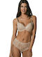 Luna Character Bra with Light Padding Underwire Beige