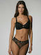 Character Bra with Light Padding Underwire Black