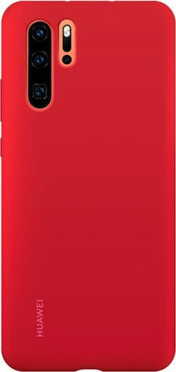 Huawei Silicon Case Back Cover Σιλικόνης Κόκκινο (Huawei P30 Pro)