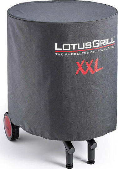 LotusGrill Grillabdeckung Gray Kompatibel mit LotusGrill XXL aus Polyester mit UV-Schutz