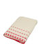 Le Blanc Facecloth Pennié Jacquard Polka Dot 50x90cm Krem-Korali Weight 450gr/m²