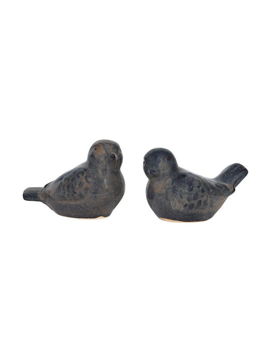 Fylliana Set of Decorative Birds made of Ceramic 17x10x11cm 2pcs