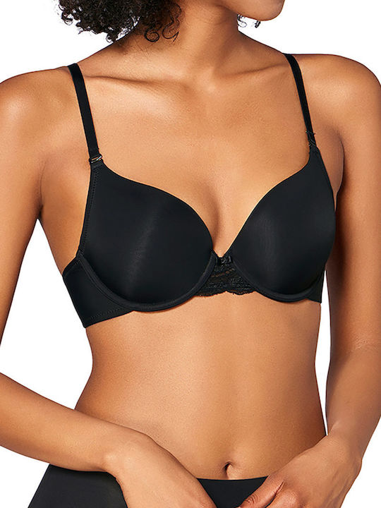 Triumph Lovely Micro Черен Сутиен с лека подлож...