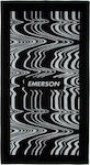 Emerson Print Beach Towel Cotton Black 160x86cm.