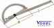 Vogel Steel Angle Ruler with Protractor 12cm