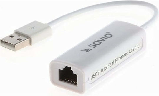 Savio CL-24 USB Network Adapter with Wired Ethernet Connection