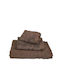Le Blanc Handtuch Gekämmte 40x60εκ. Coffee 600g Braun Gewicht 600gr/m²