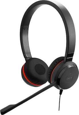 Jabra Evolve 20SE MS Stereo On Ear Multimedia Ακουστικά με μικροφωνο και σύνδεση USB-A